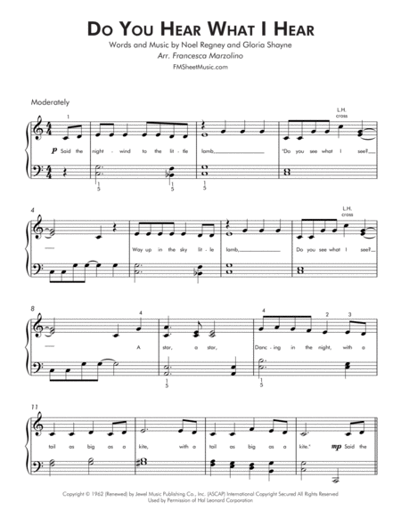 Do You Hear What I Hear Easy Piano Page 2