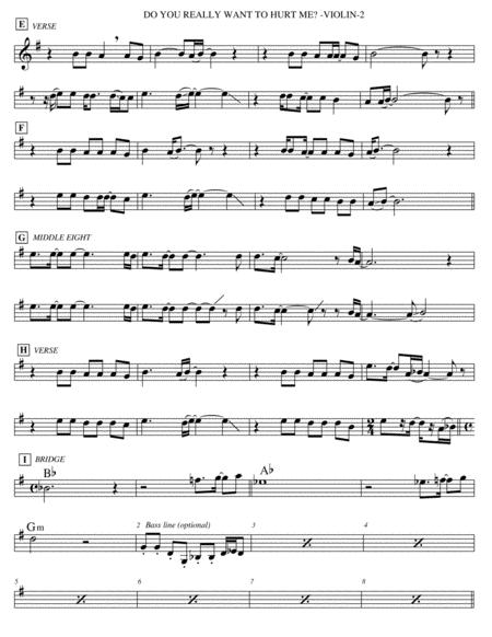 Do You Really Want To Hurt Me Violin Page 2