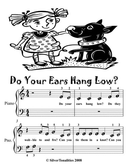 Do Your Ears Hang Low Beginner Piano Sheet Music Page 2