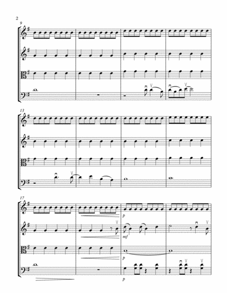 Dog Days Are Over String Quartet Florence The Machine Arr Cellobat Page 2