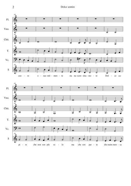 Dolce Sentire Fratello Sole E Sorella Luna Score Page 2