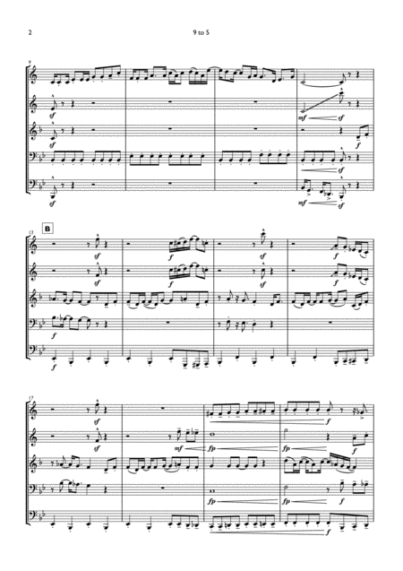 Dolly Parton 9 To 5 For Brass Quintet Page 2