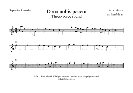 Dona Nobis Pacem Mozart Every Combination Of Winds Page 2