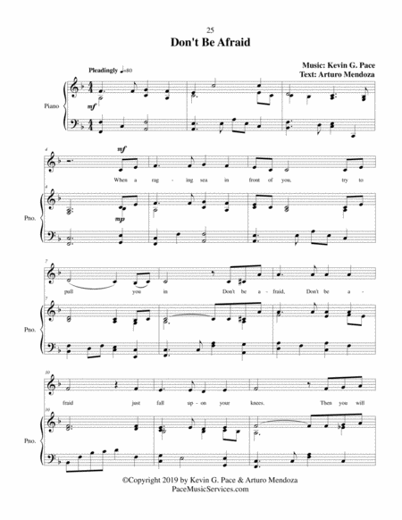 Dont Be Afraid Vocal Solo With Piano Accompaniment Page 2