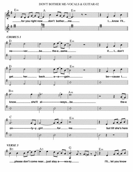 Dont Bother Me Vocals Guitar Page 2