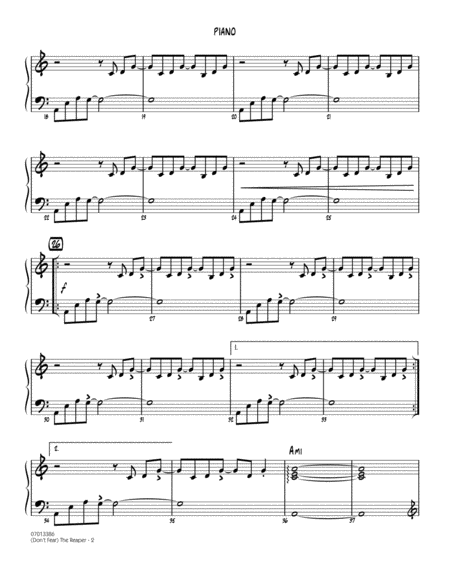 Dont Fear The Reaper Arr Paul Murtha Piano Page 2