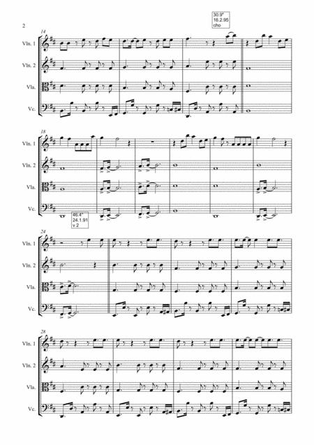Dont Start Now Dua Lipa String Quartet Full Score And Parts Page 2