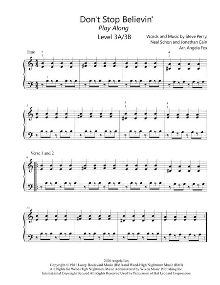 Dont Stop Believin Play Along Level 3a 3b Page 2