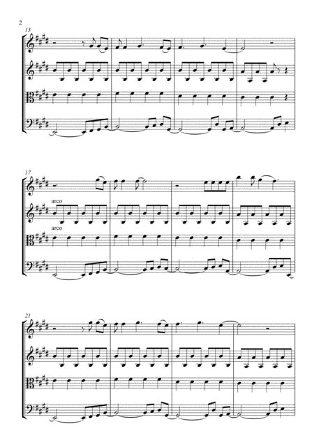 Dont Stop Believin String Quartet Score And Parts Page 2