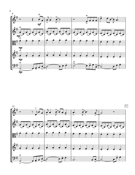 Dont Stop Believing String Quartet Full Score And Parts Page 2