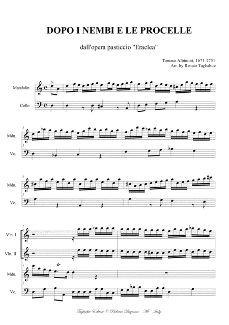 Dopo I Venti E Le Procellet Albinoni For Soprano 2 Vln Mandolino And Cello Solo Page 2