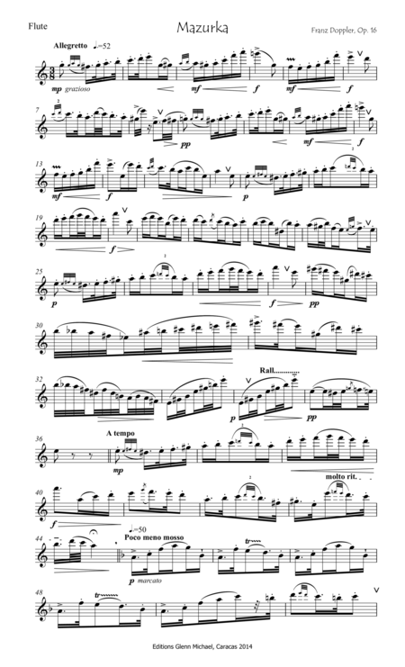 Doppler Mazurka For Flute Piano Page 2