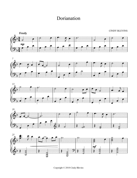 Dorianation An Original Piano Solo From My Piano Book Balloon Ride Page 2