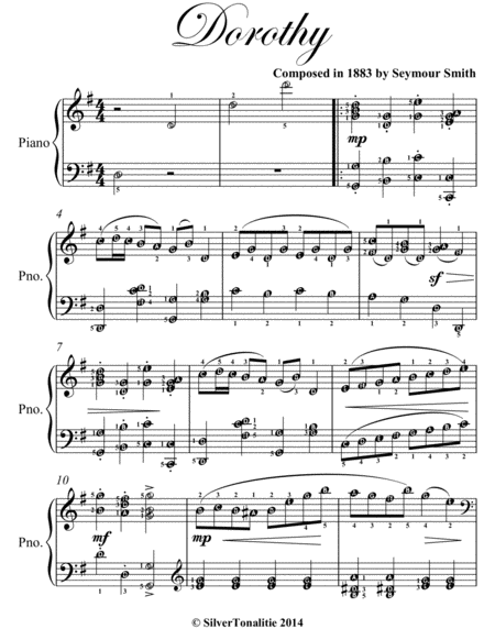 Dorothy Easy Intermediate Piano Sheet Music Page 2