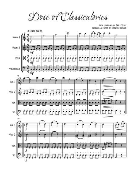 Dose Of Classicalories 3 Easy Pieces For String Quartet Page 2