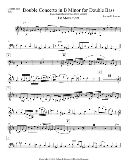 Double Concerto In B Minor For Double Bass And Orchestra Piano Reduction Page 2