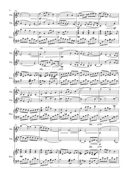 Double Violin Piece No 1 Page 2