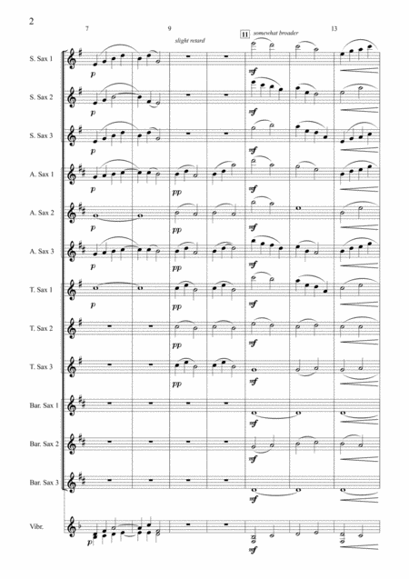 Down A Country Lane Sax Ensemble And Vibraphone Page 2