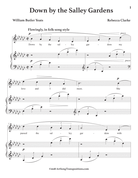 Down By The Salley Gardens E Flat Minor Page 2