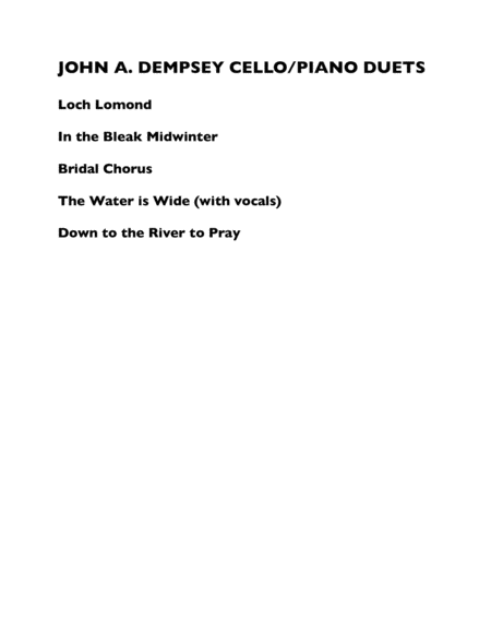 Down To The River To Pray Cello And Piano Page 2