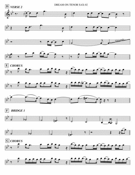 Dream On Tenor Sax Page 2