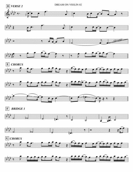 Dream On Violin Page 2