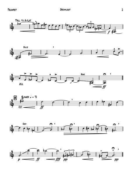 Dreamlight Trumpet Solo Page 2