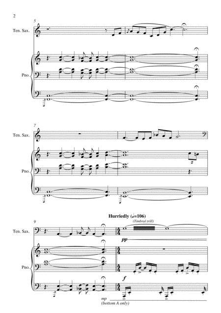 Dreamscape For Tenor Saxophone And Piano Page 2