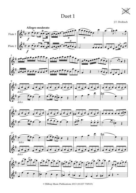 Drobisch Six Duets For Two Flutes Op 2 Page 2