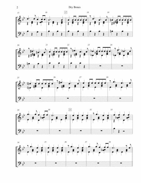 Dry Bones Dem Bones Them Bones For 2 Octave Handbell Choir Page 2