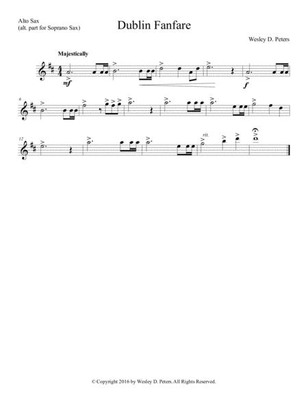 Dublin Fanfare Saxophone Quintet Page 2