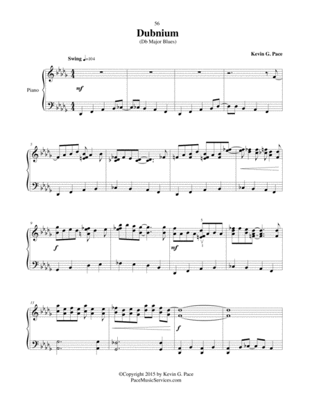 Dubnium Original Piano Solo Page 2