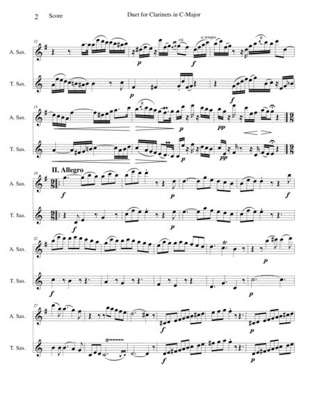 Duet For Clarinets In C Major Page 2