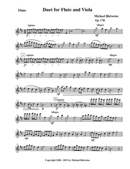 Duet Op 17b For Flute And Viola Page 2