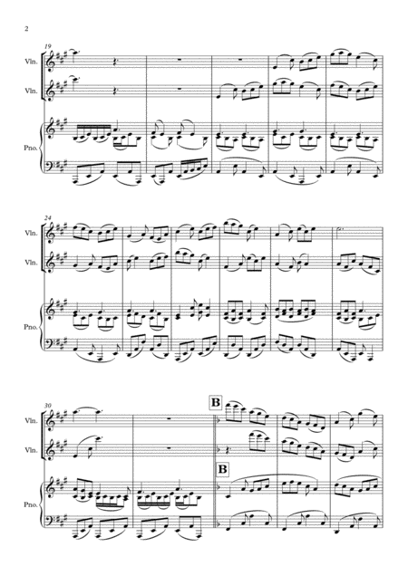 Duetto For Two Violins And Piano Page 2