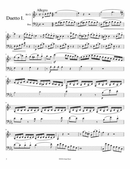 Duo For Clarinet And Bassoon Page 2