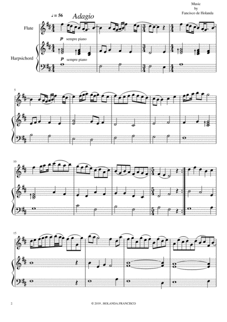 Duo For Flute Harpsichord Piano Page 2