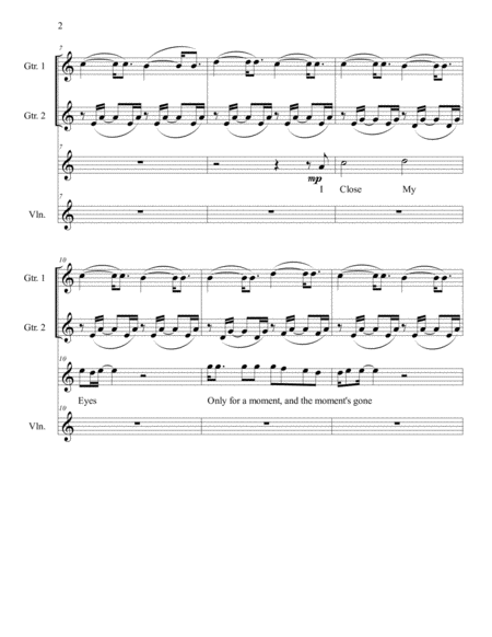 Dust In The Wind 2 Guitar Violin Vocal Page 2