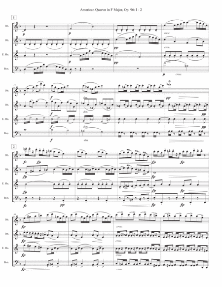 Dvorak American Quartet No 12 For Double Reed Quartet Page 2