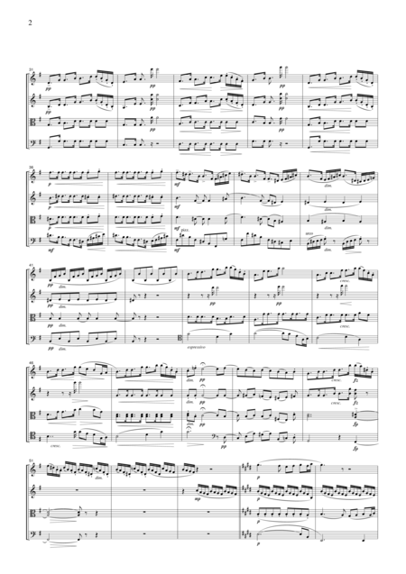 Dvorak Serenade For String Orchestra 1st Mvt For String Quartet Cd205 Page 2