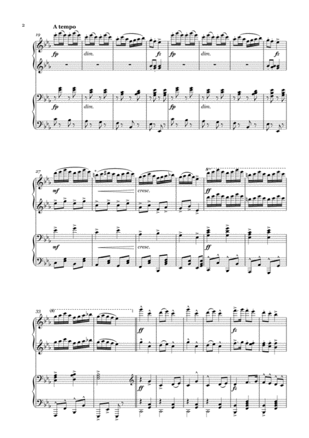 Dvorak Slavonic Dance Op 46 No 7 1 Piano 4 Hands Page 2