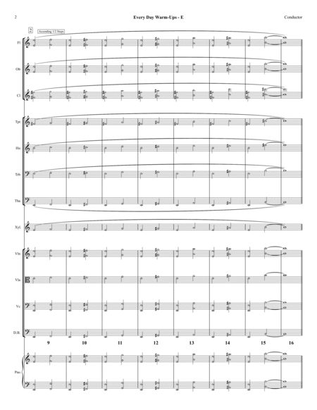 E Every Day Warm Ups For Full Orchestra Page 2