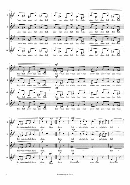 E Grieg Anitras Dance G Minor Ssaa Page 2