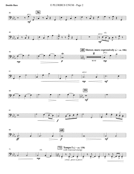 E Pluribus Unum Double Bass Page 2