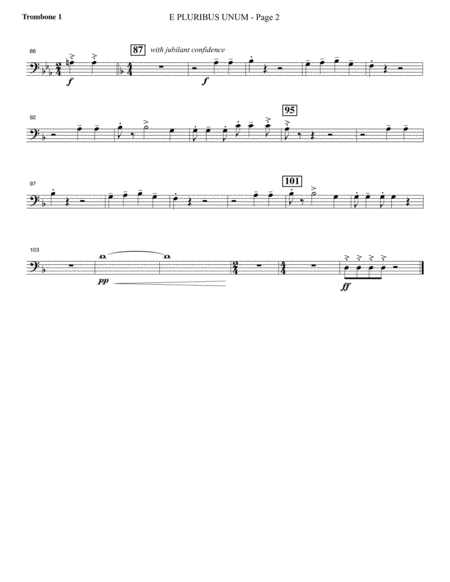E Pluribus Unum Trombone 1 Page 2
