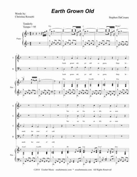 Earth Grown Old For Satb Page 2