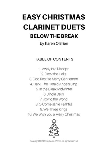 Easy Christmas Clarinet Duets Below The Break Page 2