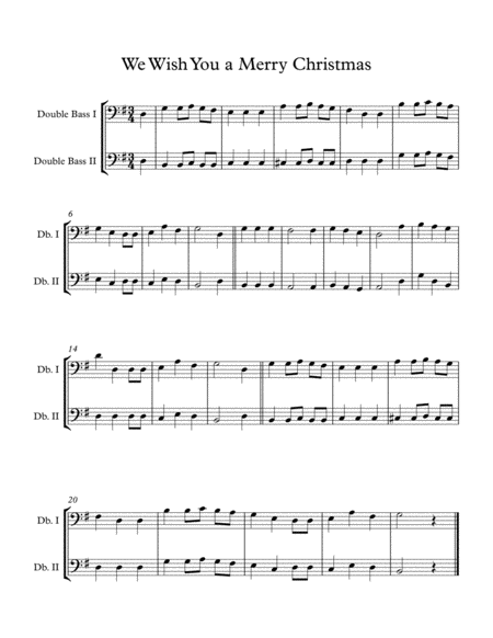 Easy Christmas Duets For Early Intermediate Bass Duet Volume 3 Page 2