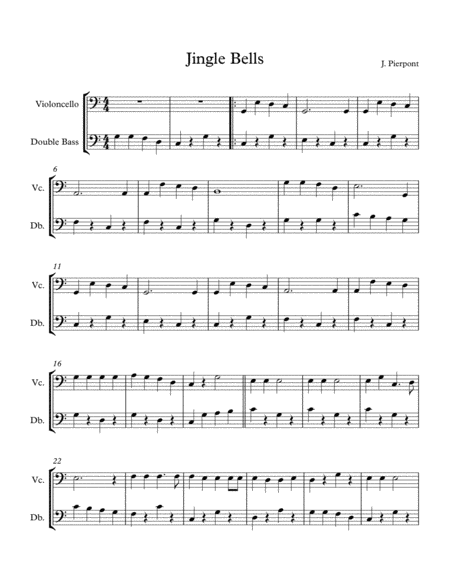 Easy Christmas Duets For Early Intermediate Cello And Bass Duet Volume 1 Page 2