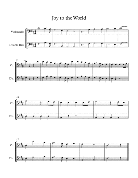 Easy Christmas Duets For Early Intermediate Cello And Bass Duet Volume 2 Page 2